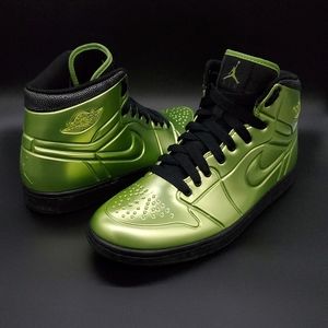 Jordan 1 Retro Anodized Foamposite Green Size 11.5